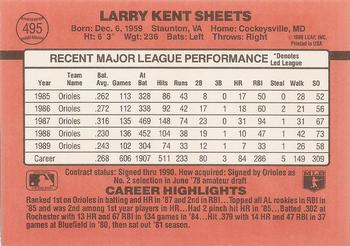 Larry Sheets  baseball card collectible - Main Image 2