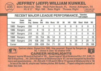 Jeff Kunkel  baseball card collectible - Main Image 2