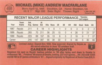 Mike Macfarlane  baseball card collectible - Main Image 2