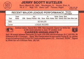 Jerry Kutzler  baseball card collectible - Main Image 2