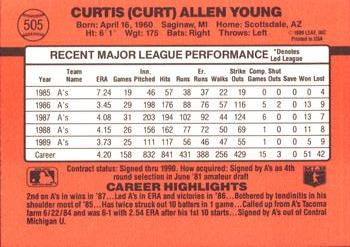 Curt Young  baseball card collectible - Main Image 2
