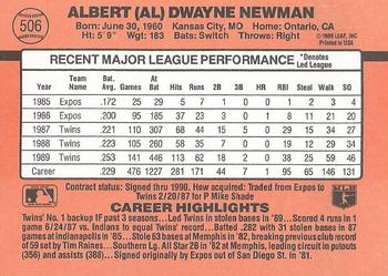 Al Newman  baseball card collectible - Main Image 2