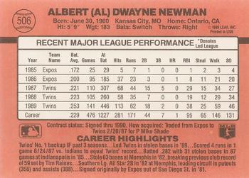 Al Newman  baseball card collectible - Main Image 2