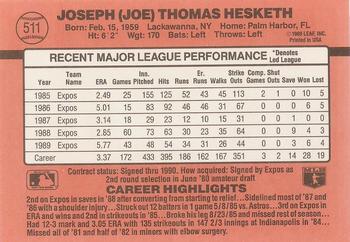 Joe Hesketh  baseball card collectible - Main Image 2
