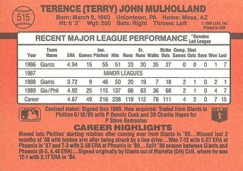 Terry Mulholland  baseball card collectible - Main Image 2