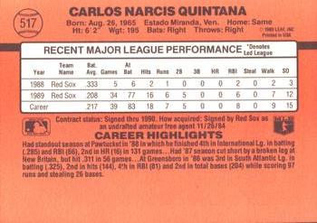 Carlos Quintana  baseball card collectible - Main Image 2