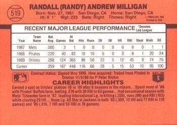 Randy Milligan  baseball card collectible - Main Image 2