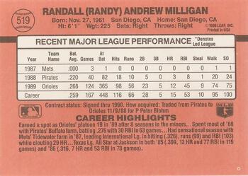 Randy Milligan  baseball card collectible - Main Image 2