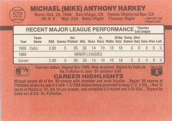 Mike Harkey  baseball card collectible - Main Image 2