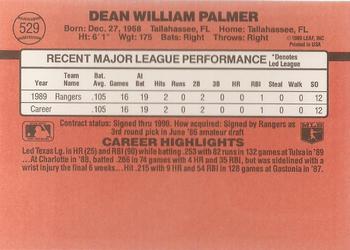 Dean Palmer  baseball card collectible - Main Image 2