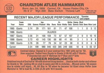 Atlee Hammaker  baseball card collectible - Main Image 2