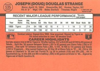 Doug Strange  baseball card collectible - Main Image 2