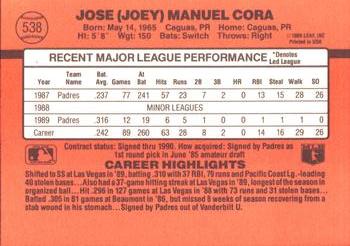Joey Cora  baseball card collectible - Main Image 2