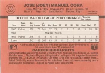 Joey Cora  baseball card collectible - Main Image 2