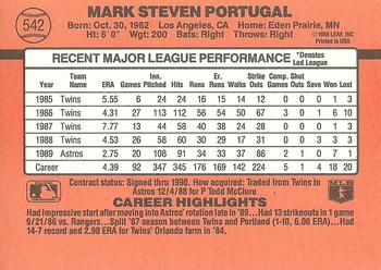 Mark Portugal  baseball card collectible - Main Image 2