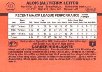 Al Leiter  baseball card collectible - Main Image 2