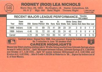 Rod Nichols  baseball card collectible - Main Image 2