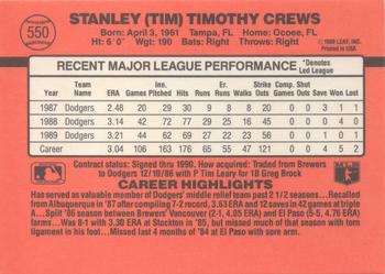 Tim Crews  baseball card collectible - Main Image 2