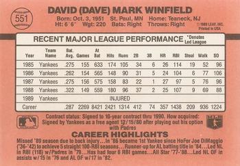 Dave Winfield  baseball card collectible - Main Image 2