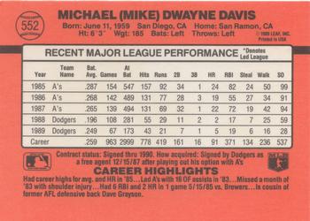 Mike Davis  baseball card collectible - Main Image 2