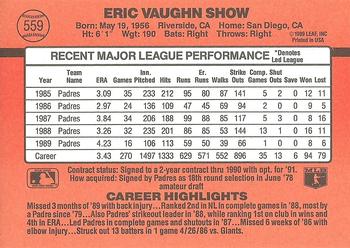Eric Show  baseball card collectible - Main Image 2
