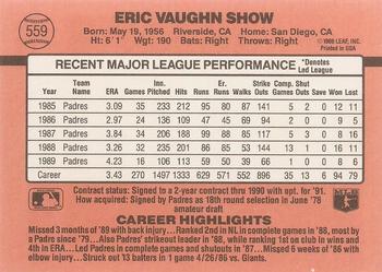 Eric Show  baseball card collectible - Main Image 2