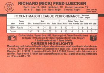 Rick Luecken  baseball card collectible - Main Image 2