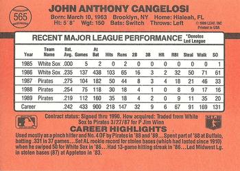 John Cangelosi  baseball card collectible - Main Image 2