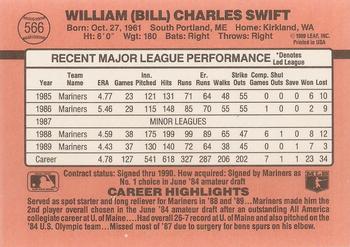 Billy Swift  baseball card collectible - Main Image 2