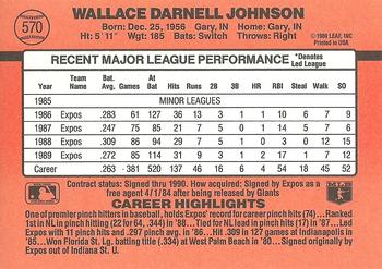 Wallace Johnson  baseball card collectible - Main Image 2