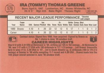 Tommy Greene  baseball card collectible - Main Image 2