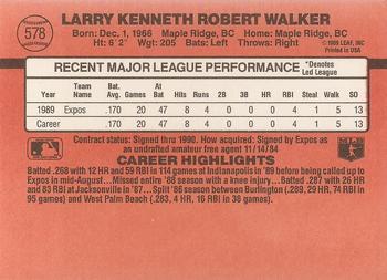 Larry Walker  baseball card collectible - Main Image 2