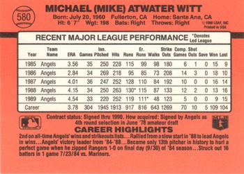 Mike Witt  baseball card collectible - Main Image 2