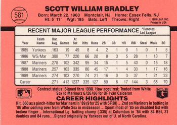 Scott Bradley  baseball card collectible - Main Image 2