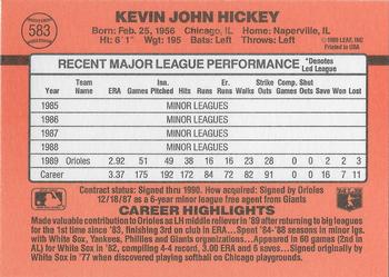 Kevin Hickey  baseball card collectible - Main Image 2