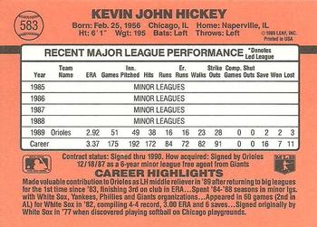 Kevin Hickey  baseball card collectible - Main Image 2