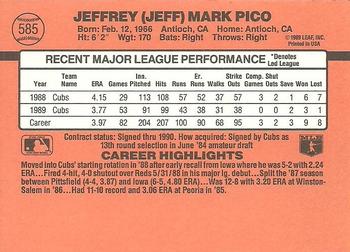 Jeff Pico  baseball card collectible - Main Image 2