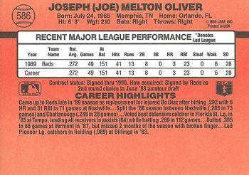 Joe Oliver  baseball card collectible - Main Image 2