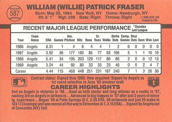 Willie Fraser  baseball card collectible - Main Image 2