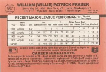 Willie Fraser  baseball card collectible - Main Image 2