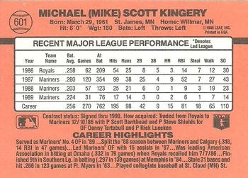 Mike Kingery  baseball card collectible - Main Image 2