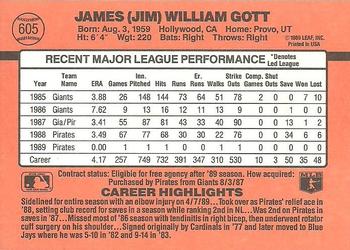 Jim Gott  baseball card collectible - Main Image 2