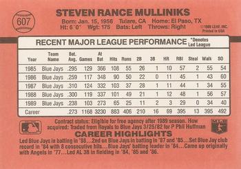 Rance Mulliniks  baseball card collectible - Main Image 2