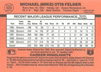 Mike Felder  baseball card collectible - Main Image 2