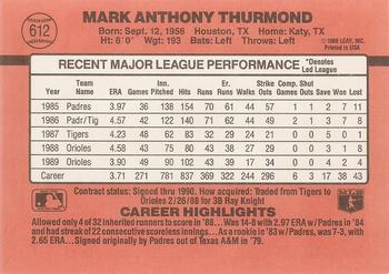 Mark Thurmond  baseball card collectible - Main Image 2