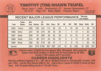 Tim Teufel  baseball card collectible - Main Image 2