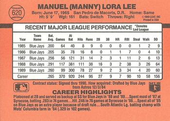 Manny Lee  baseball card collectible - Main Image 2