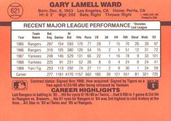 Gary Ward  baseball card collectible - Main Image 2