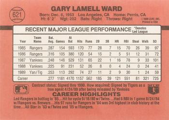 Gary Ward  baseball card collectible - Main Image 2