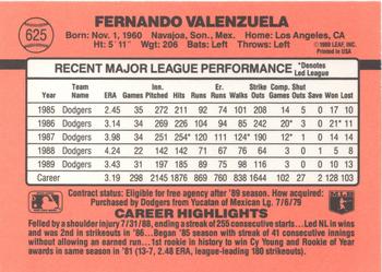 Fernando Valenzuela  baseball card collectible - Main Image 2